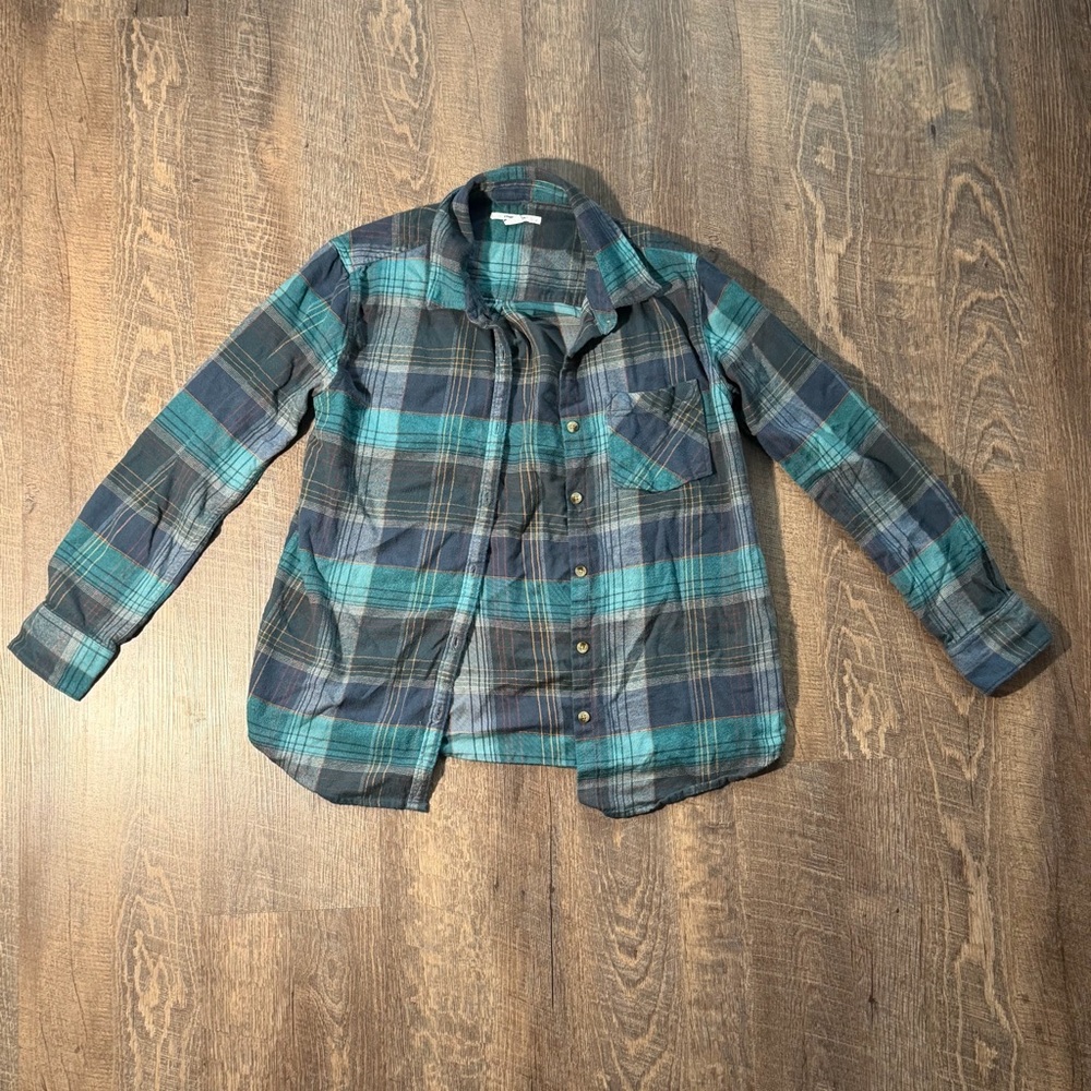 O'Neill Plaid Patterned Fabric in Blue